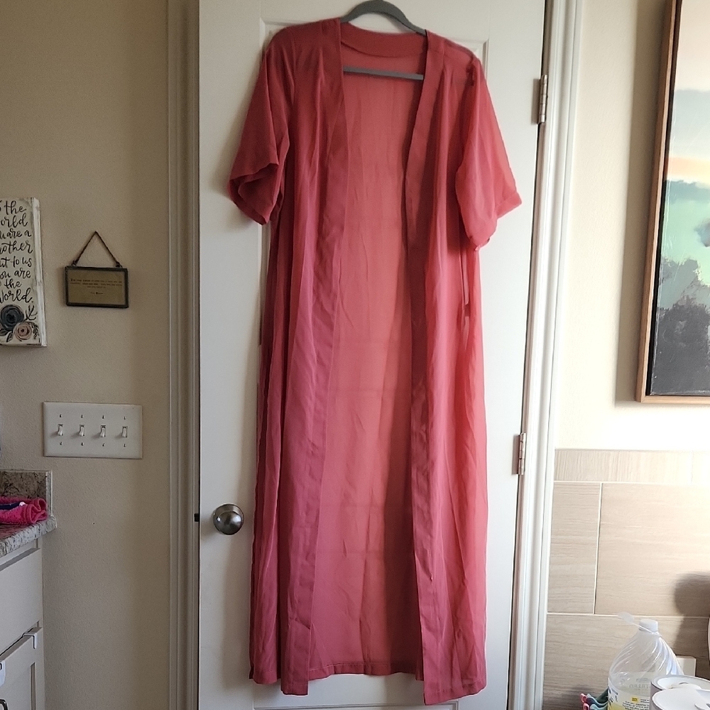 Cupshe Coral Open Swim Coverup